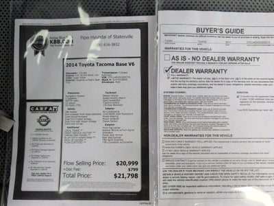 2014 Toyota Tacoma Base V6 (A5)