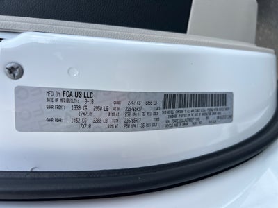 2018 Chrysler Pacifica Touring L