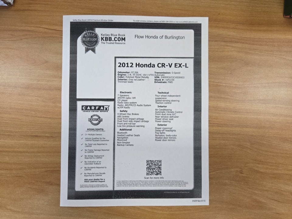 2012 Honda CR-V EX-L