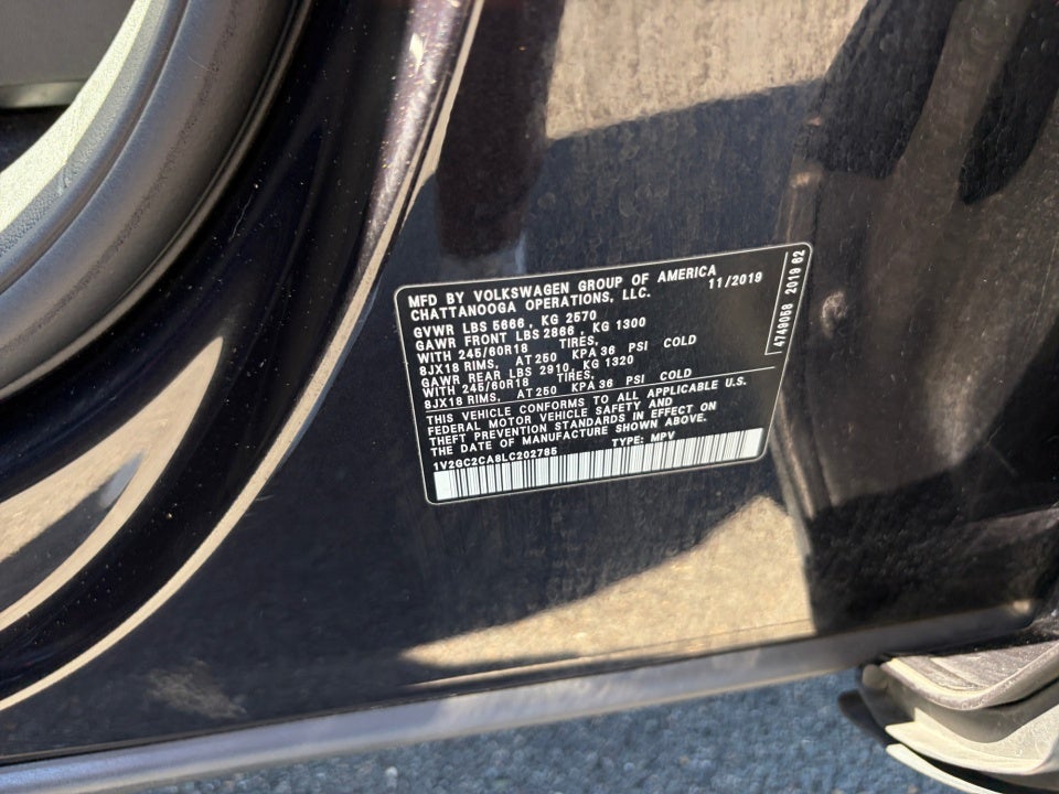 2020 Volkswagen Atlas Cross Sport 2.0T S