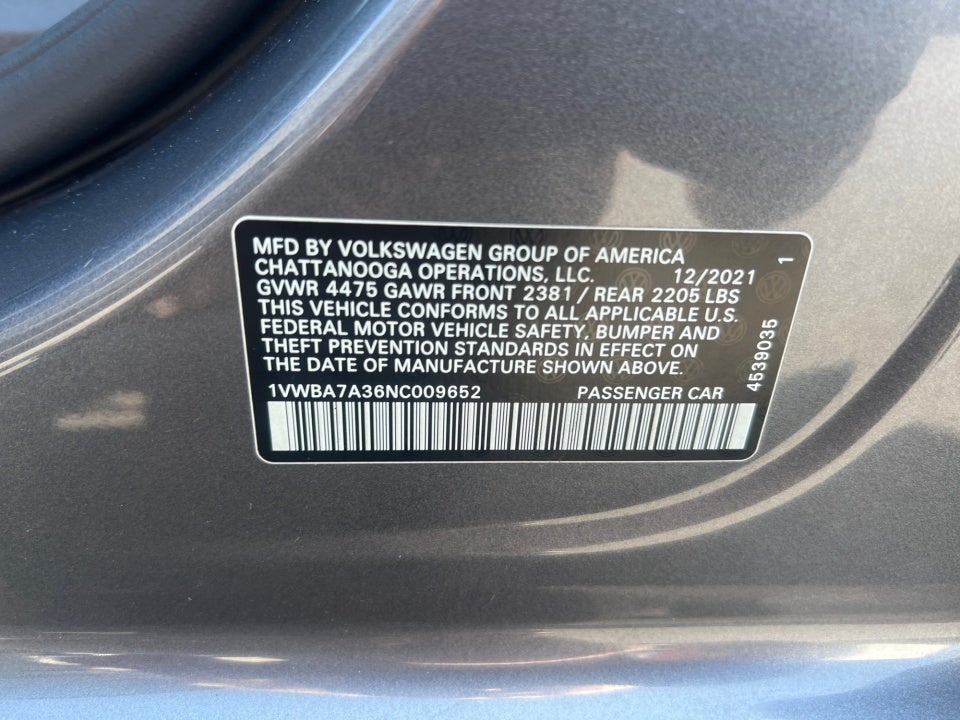 2022 Volkswagen Passat 2.0T Limited Edition