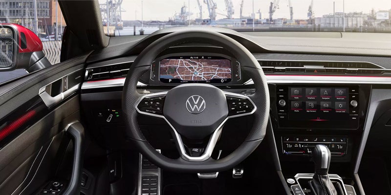 VW steering view