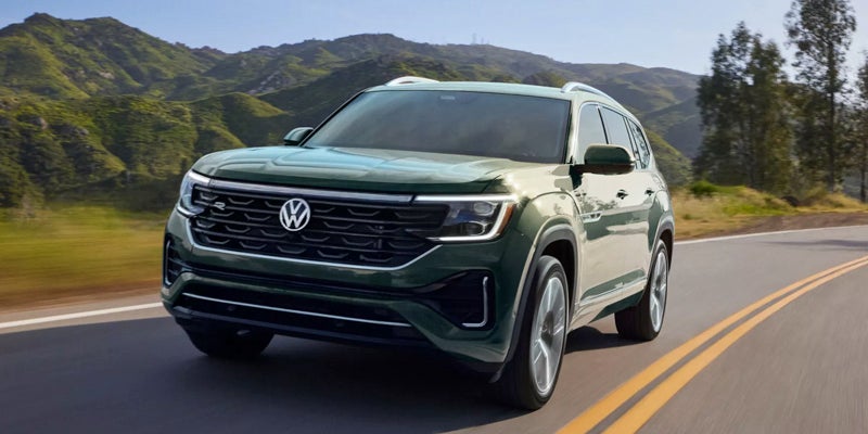 Volkswagen Atlas driving on road