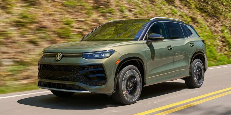 Volkswagen Tiguan driving on road