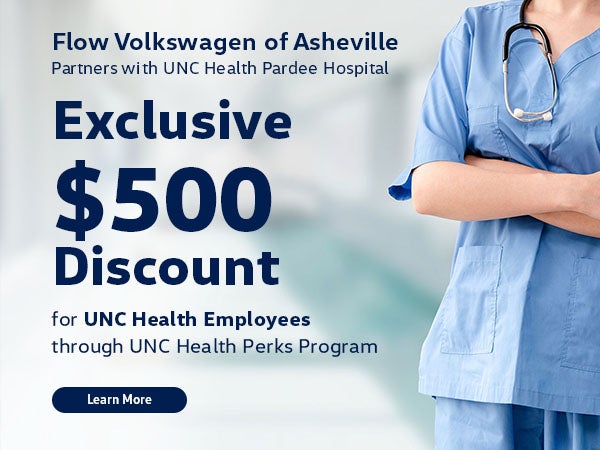 Partners with UNC Health Pardee Hospital at Flow Volkswagen of Asheville Asheville 