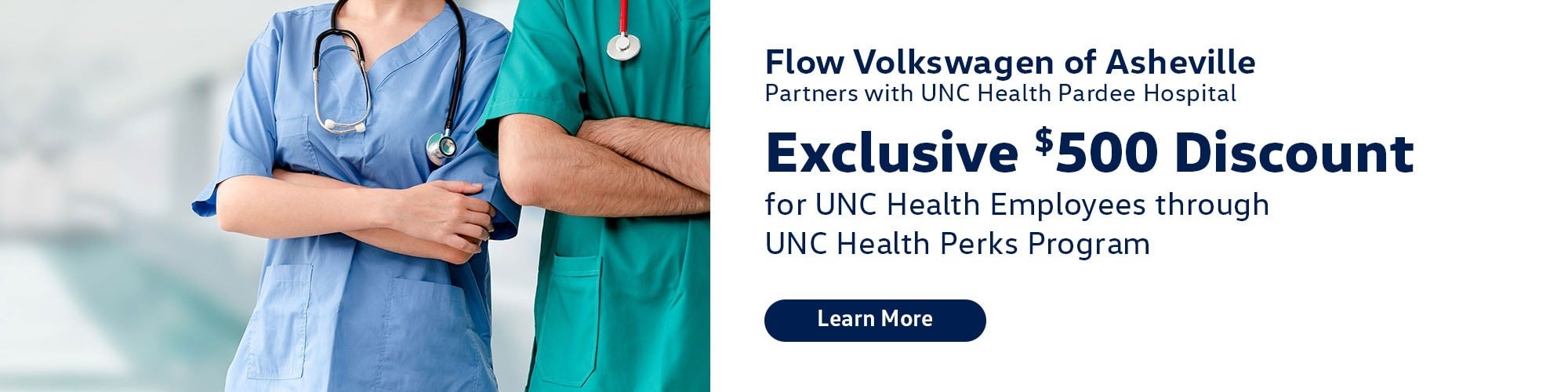 Partners with UNC Health Pardee Hospital at Flow Volkswagen of Asheville Asheville 